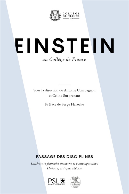 ebook cover of Einstein au Collège de France, by Celine Surprenant, Antoine Compagnon