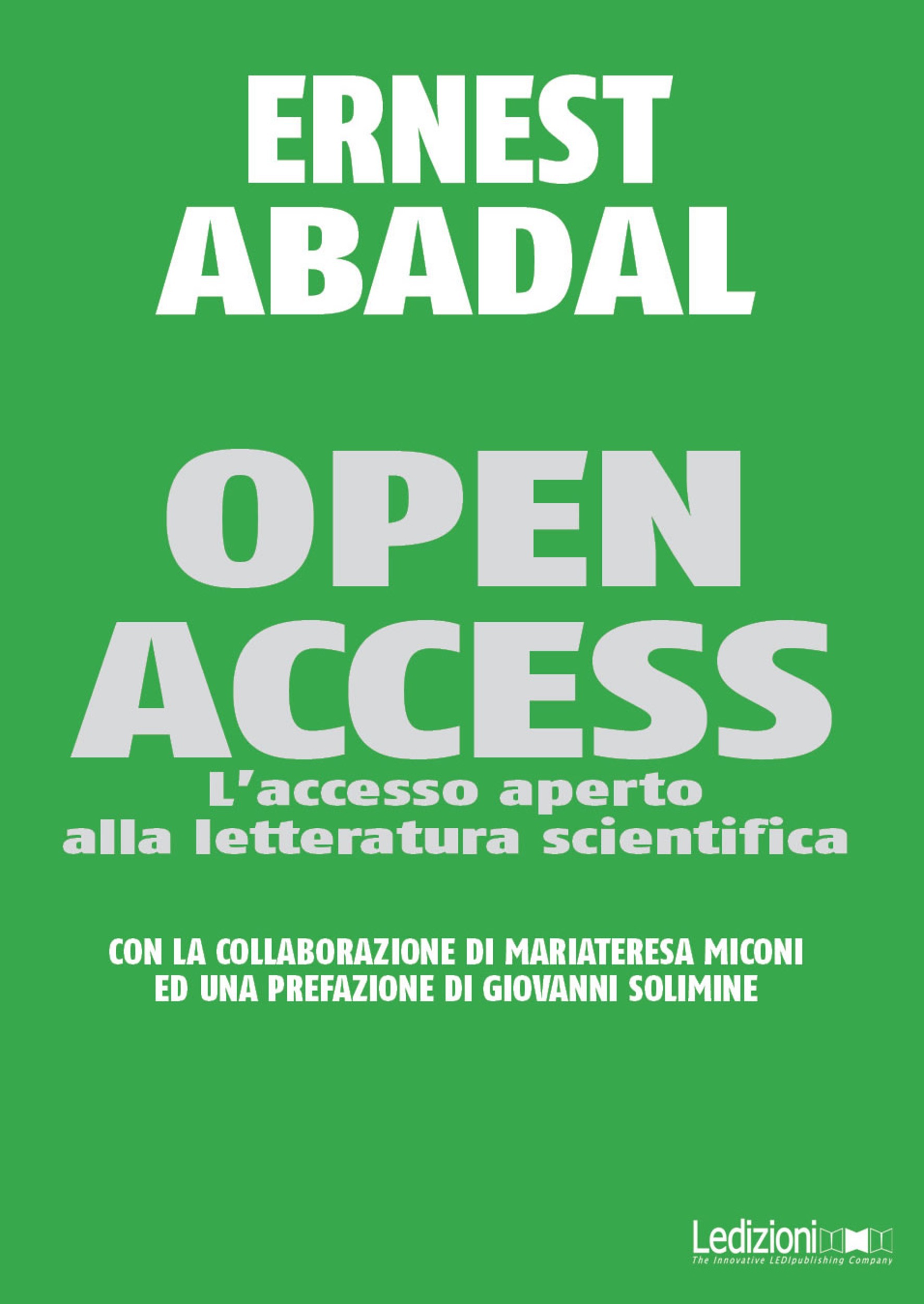 Couverture ebook de Open Access, de Ernest Abadal