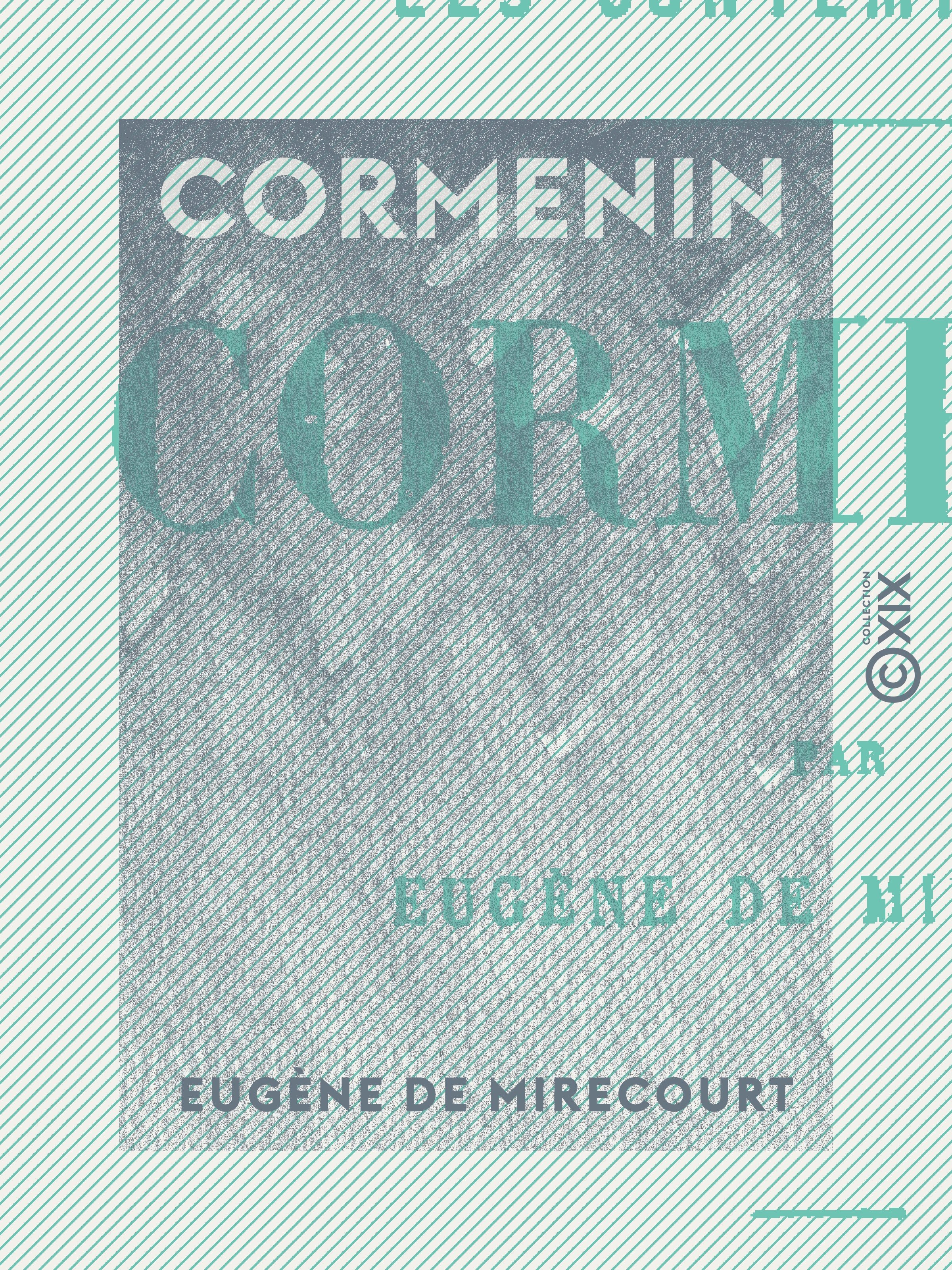 ebook cover of Cormenin, by Eugene De Mirecourt