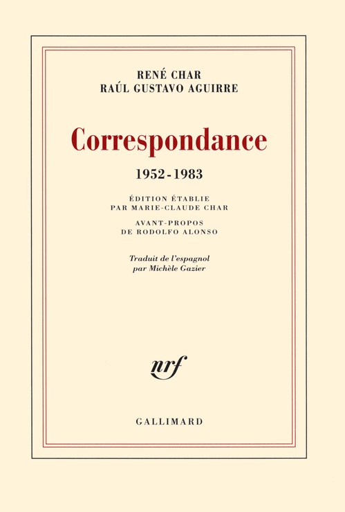 ebook cover of Correspondance, 1952-1983, by Raúl gustavo Aguirre, René Char