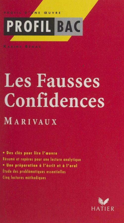 ebook cover of Les fausses confidences, by Karine Bénac