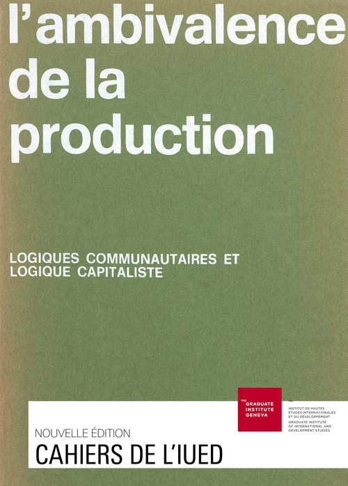 Couverture ebook de L´ambivalence de la production, de Antoine Brawand, Danielle Provansal, Laurence Wilhelm, Fabrizio Sabelli, Yvonne Preiswerk