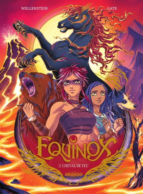 ebook cover of Equinox - Tome 3 - Cheval de feu, by Aurélie Wellenstein