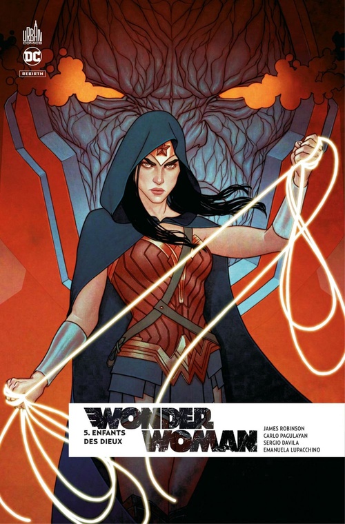 Couverture ebook de Wonder Woman Rebirth - Tome 5 -Enfants des Dieux, de Sergio Davila, Emanuela Lupacchino, Carlo Pagulayan, James Robinson