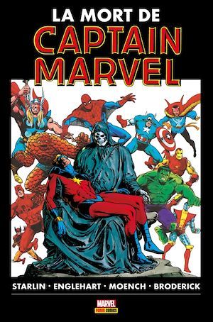 ebook cover of La mort de Captain Marvel, by Jim Starlin
