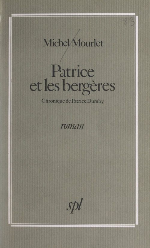 Couverture ebook de Patrice et les bergeres, de Michel Mourlet