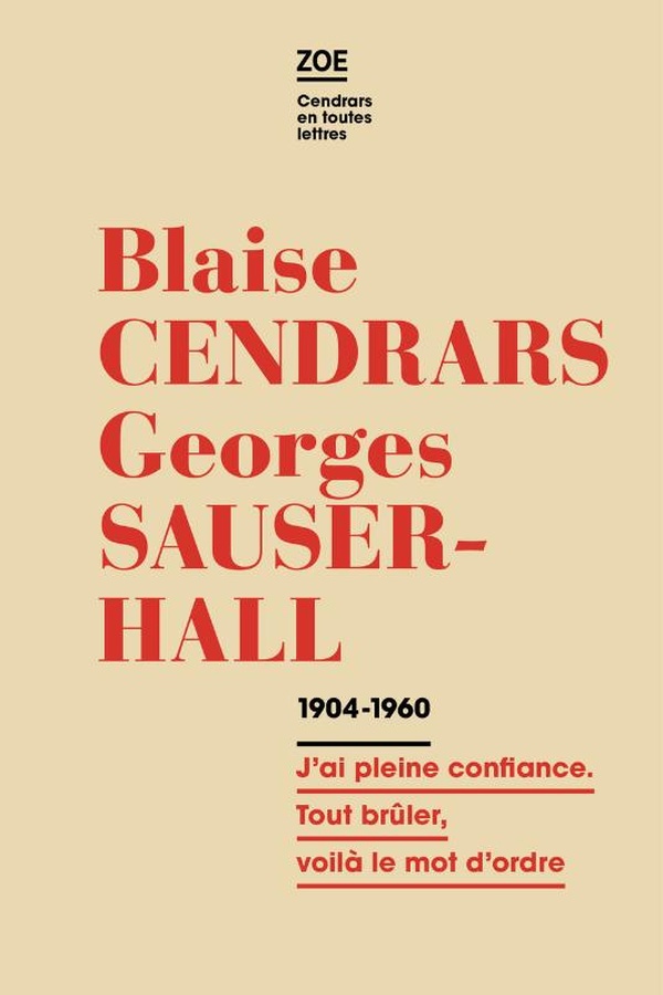 Couverture ebook de Correspondance 1914-1960, de Blaise Cendrars, Georges Sauser-Hall, Christine Le Quellec-Cottier