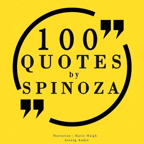 Couverture audiobook de 100 Quotes by Baruch Spinoza, de Baruch Spinoza