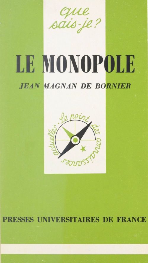 Couverture ebook de Le monopole, de Magnan De Bornier J
