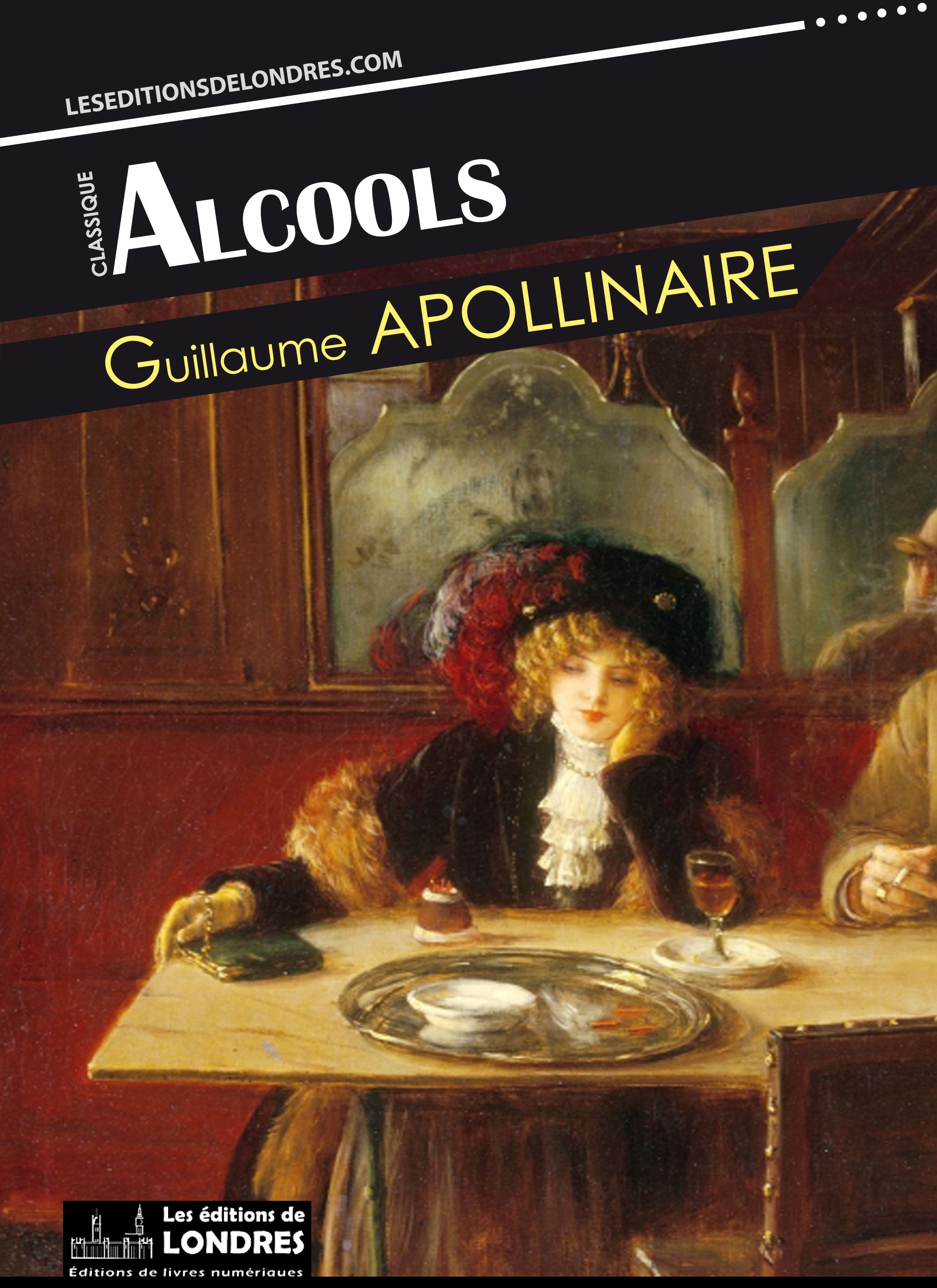 ebook cover of Alcools, by Guillaume Apollinaire