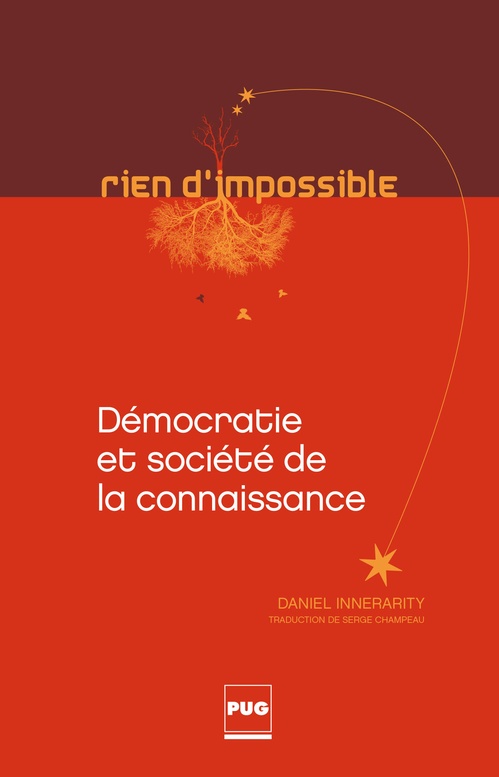 Couverture ebook de Démocratie et société de la connaissance, de Daniel Innerarity