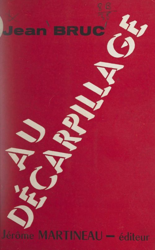 ebook cover of Au décarpillage, by Jean Bruc