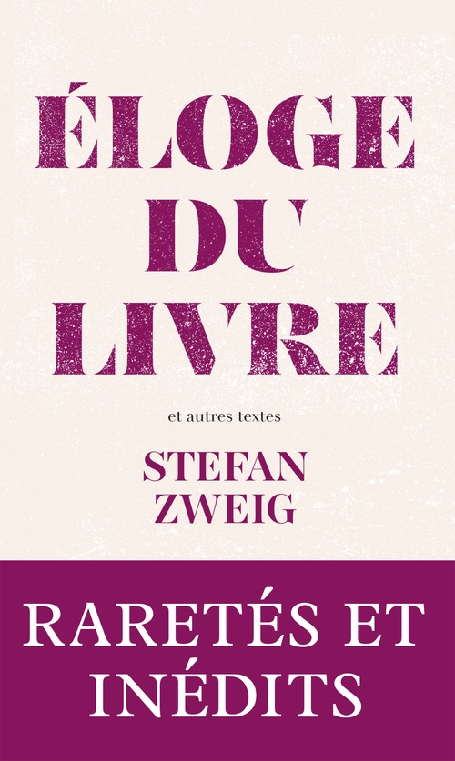Couverture ebook de Eloge du livre - et autres textes, de Stefan Zweig