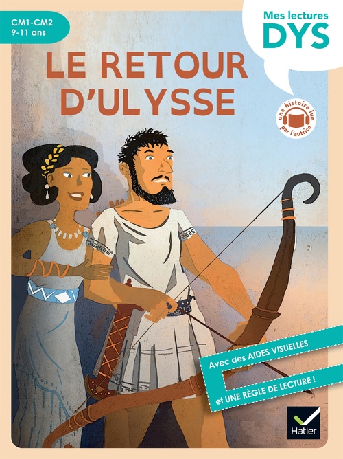 Couverture ebook de Le retour d'Ulysse - Lecture adaptée - CM1-CM2, de Hélène Kérillis
