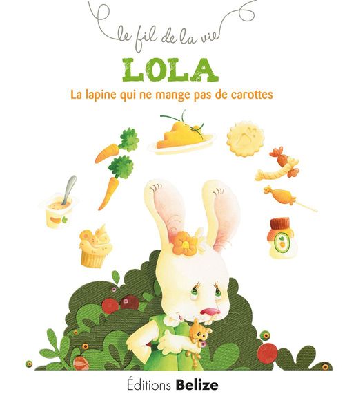 Couverture ebook de Lola, la lapine qui ne mange pas de carottes, de Véronique Hermouet, Laurence Pérouème