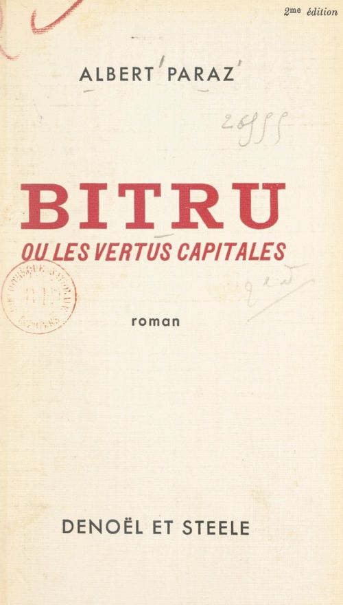 ebook cover of Bitru, by Albert Paraz