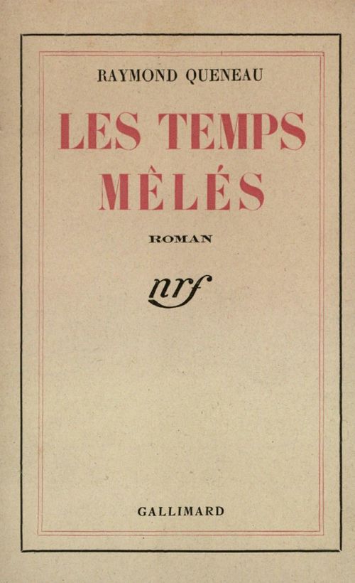 ebook cover of Les temps mêlés, by Raymond Queneau
