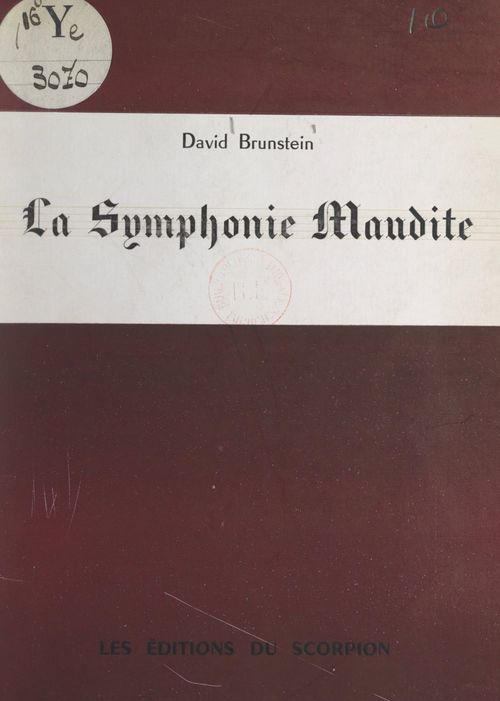 Couverture ebook de La symphonie maudite, de David Brunstein