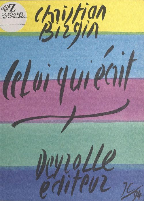Couverture ebook de Celui qui écrit, de Birgin C