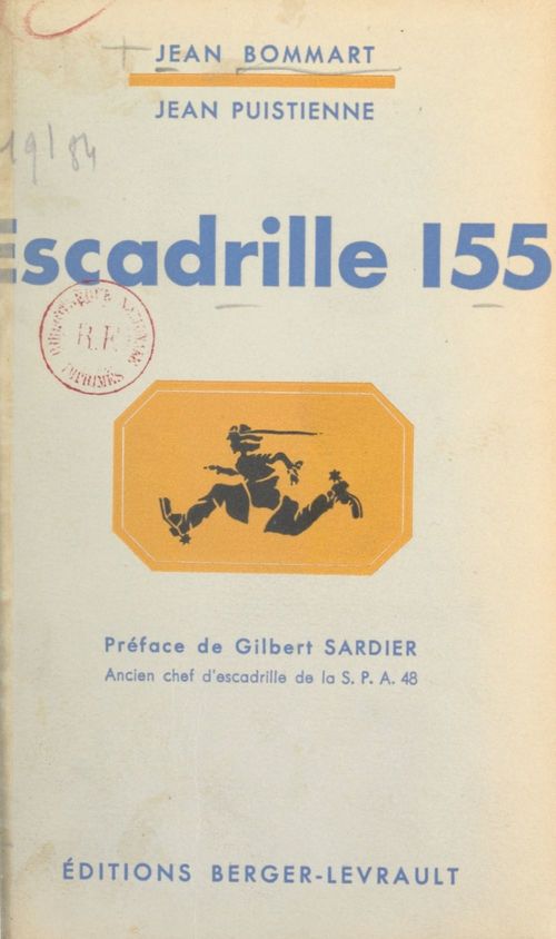 ebook cover of Escadrille 155, by Jean Bommart, Jean Puistienne