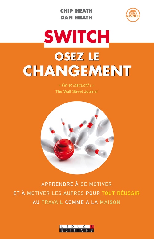 Couverture ebook de Switch, osez le changement, de Chip Heath, Dan Heath
