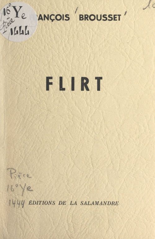 Couverture ebook de Flirt, de Francois Brousset
