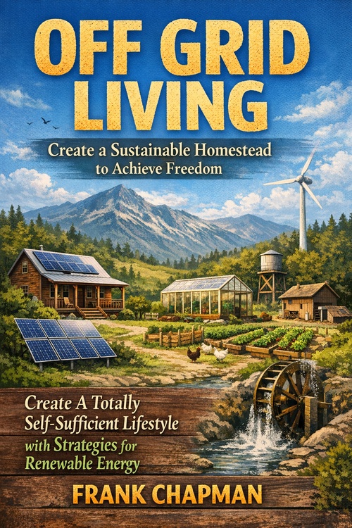 ebook cover of Off Grid Living: Create a Sustainable Homestead to Achieve Freedom, by Frank Chapman