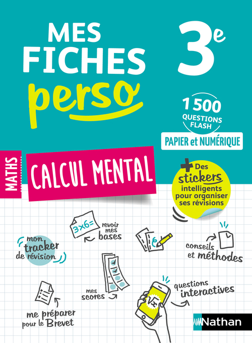 ebook cover of Calcul mental 3e - Mes Fiches Perso, by Carole Feray, Gilles Mora