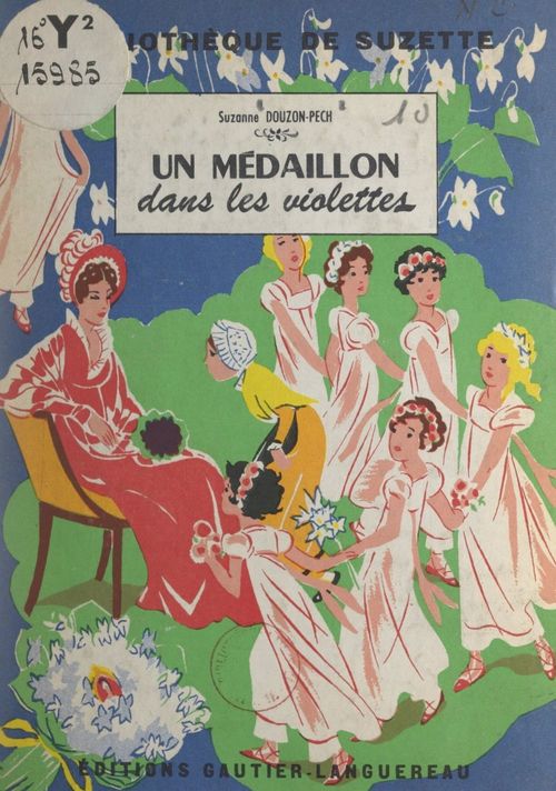 Couverture ebook de Un médaillon dans les violettes, de Suzanne Douzon-Pech