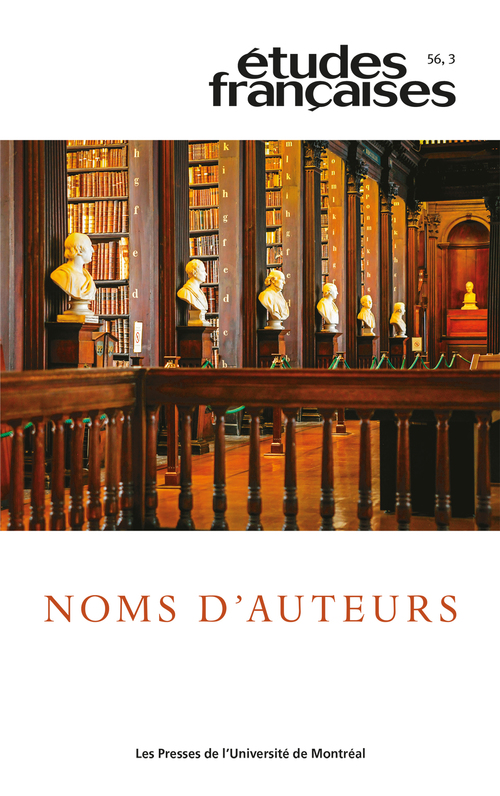 ebook cover of Études françaises. Volume 56, numéro 3, 2020, by Yves Baudelle, Maxime Decout, Joao Luis Lisboa, Luis Manuel A. V. Bernardo, Mirna Velcic-Canivez, Charline Pluvinet