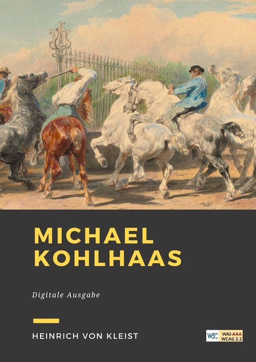 ebook cover of Michael Kohlhaas, by Heinrich von Kleist