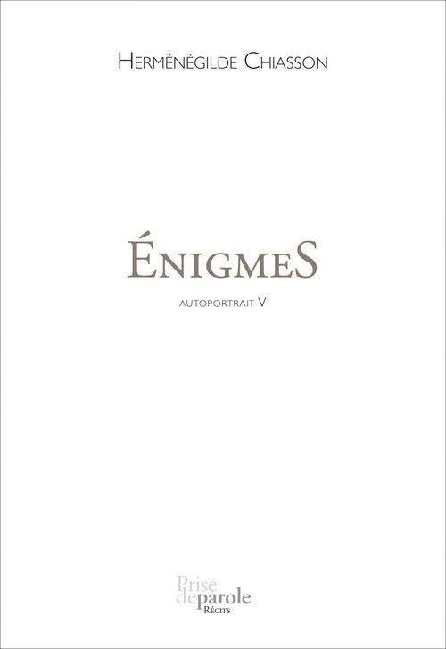 ebook cover of ÉnigmeS, by Chiasson Hermenegild