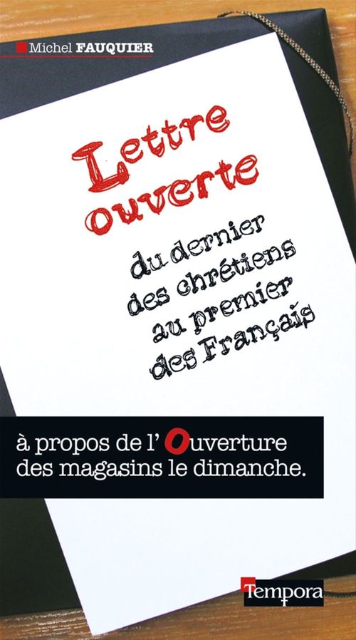 ebook cover of Lettre ouverte  du dernier des chrétiens au premier des Français, by Michel Fauquier