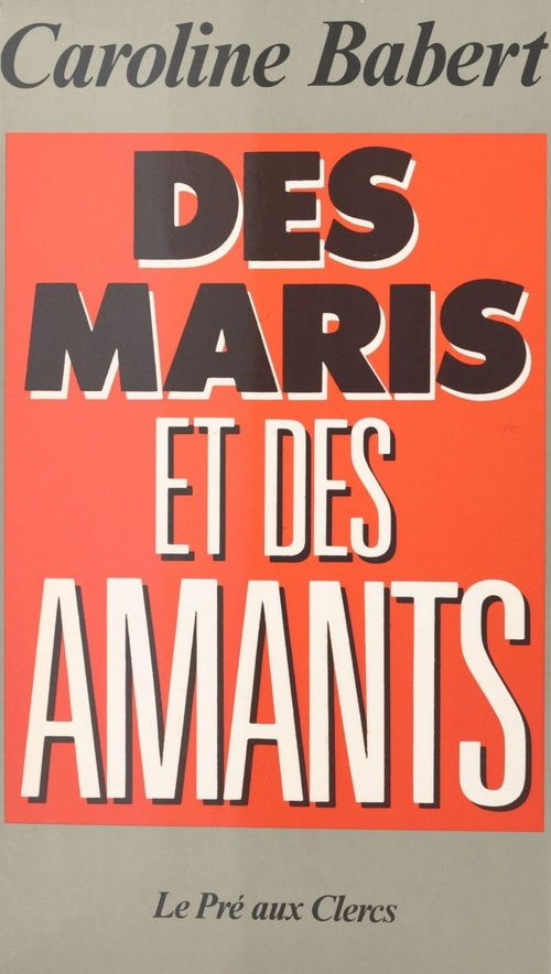 Couverture ebook de Des maris et des amants, de Babert/Caroline