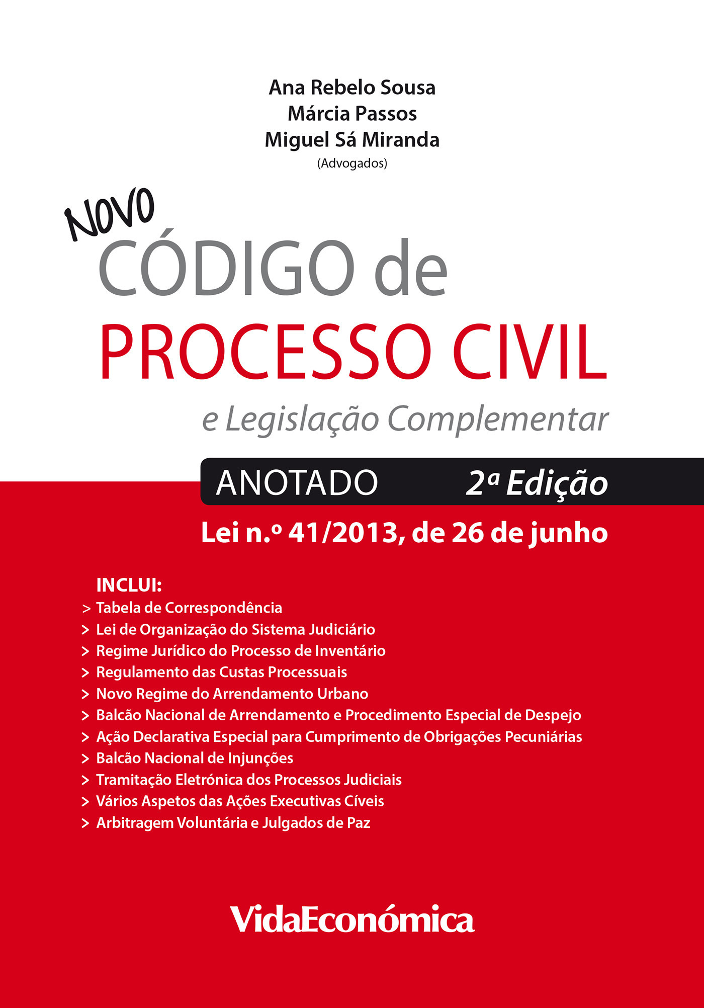 ebook cover of Novo Código de Processo Civil (2ª Edição), by Ana Rebelo Sousa, Marcia Passos, Miguel Miranda