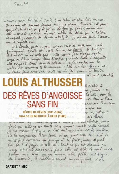 Couverture ebook de Des rêves d'angoisse sans fin, de Louis Althusser