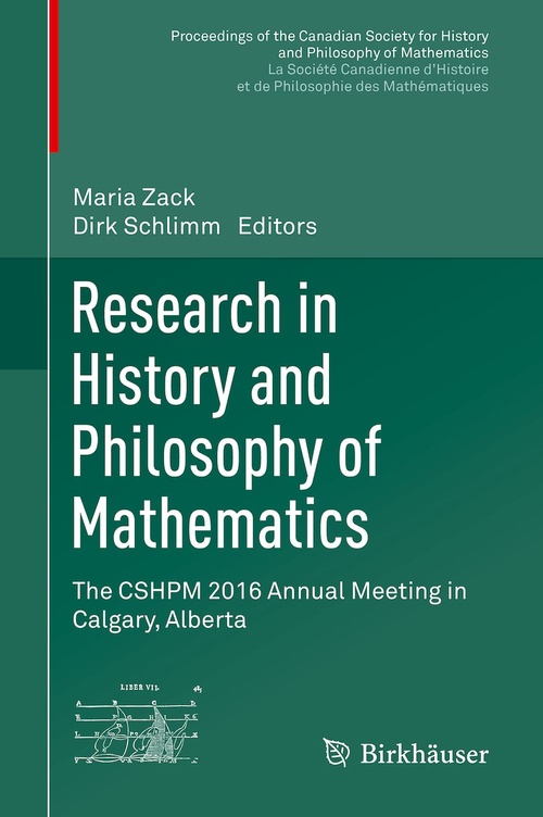Couverture ebook de Research in History and Philosophy of Mathematics, de Dirk Schlimm, Maria Zack