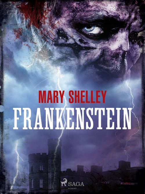 ebook cover of Frankenstein, by Mary Shelley