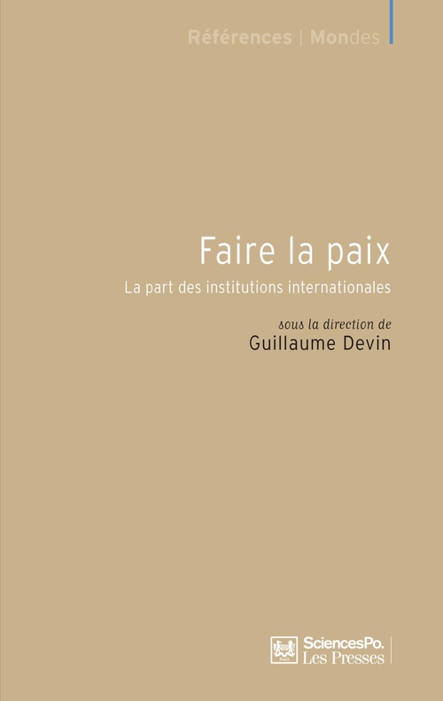 Couverture ebook de Faire la paix, de Guillaume Devin