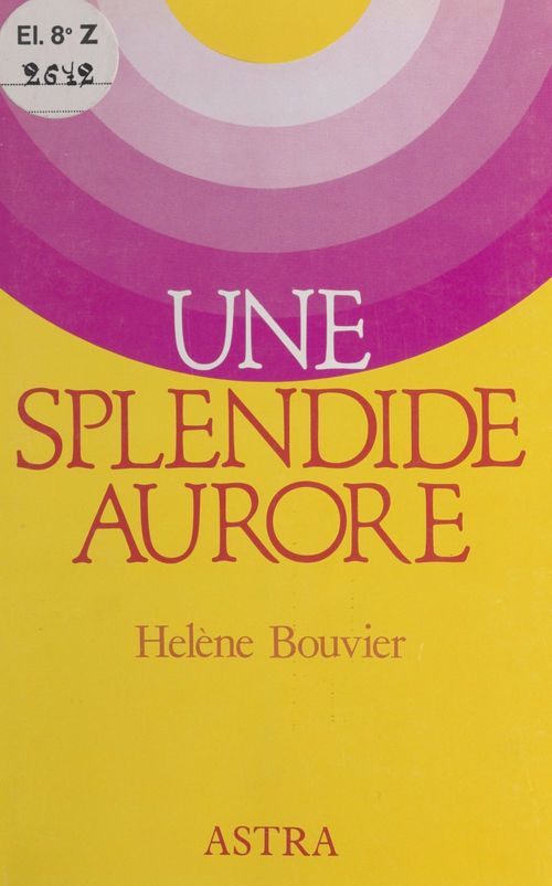 ebook cover of Une splendide aurore, by Herma Bouvier