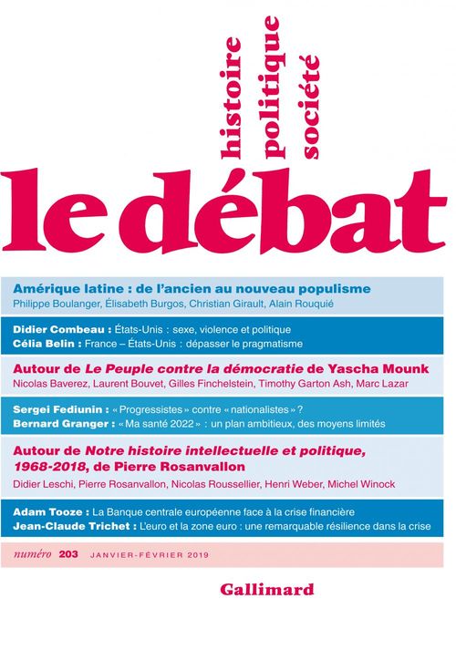 Couverture ebook de Le Débat N° 203 (Janvier- Février), de Collectif, Pierre Nora