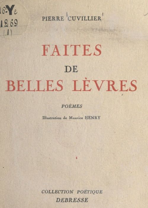 Couverture ebook de Faites de belles lèvres, de Pierre Cuvillier