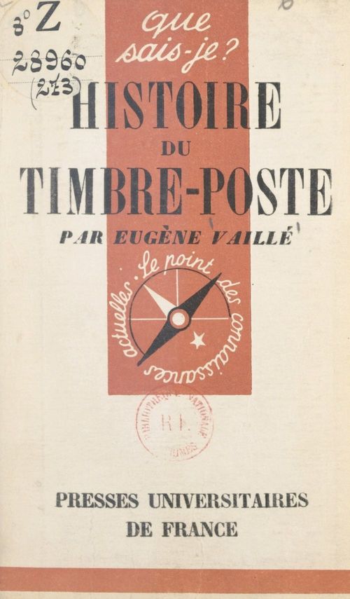 Couverture ebook de Histoire du timbre-poste, de Eugene Vaille