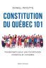 ebook cover of Constitution du Québec 101, by Daniel Payette