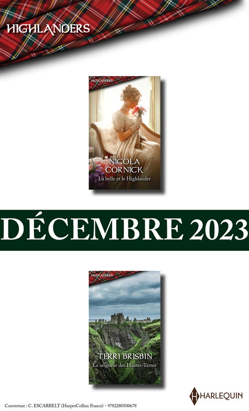 ebook cover of Pack mensuel Highlanders - 2 romans (Décembre 2023), by Nicola Cornick, Terri Brisbin