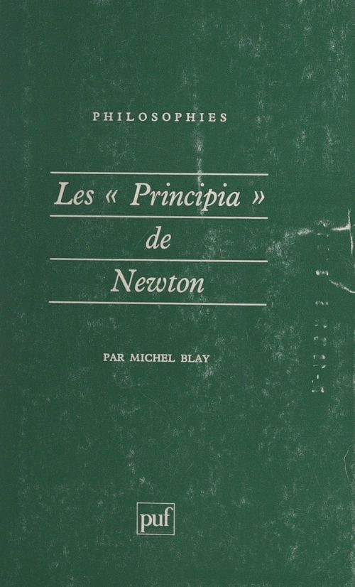 ebook cover of Les "Principia" de Newton, by Michel Blay