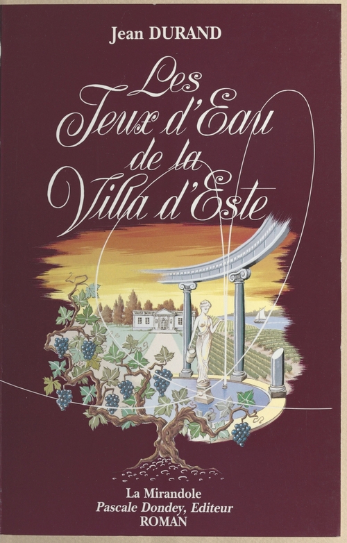 Couverture ebook de Les jeux d'eau de la villa d'Este, de Jean Durand
