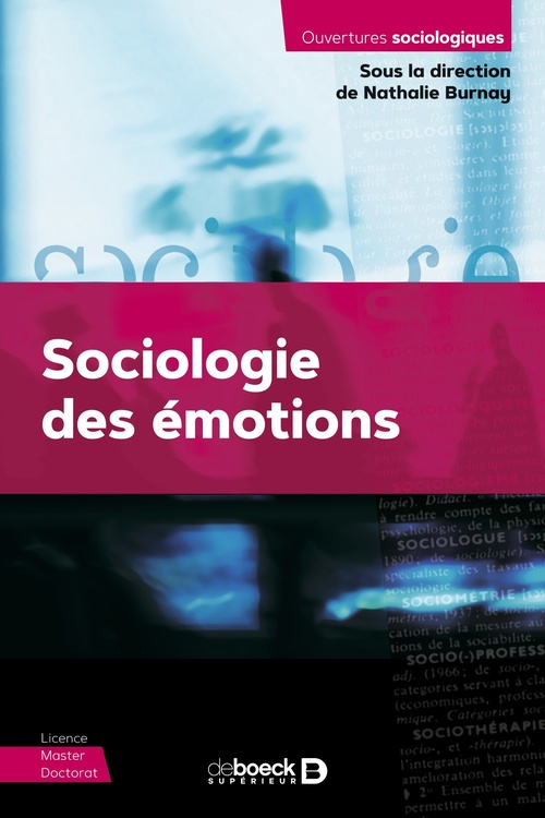 Couverture ebook de Sociologie des émotions, de Nathalie Burnay