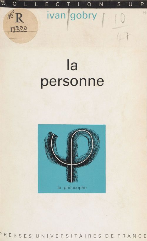 Couverture ebook de La personne, de Ivan Gobry