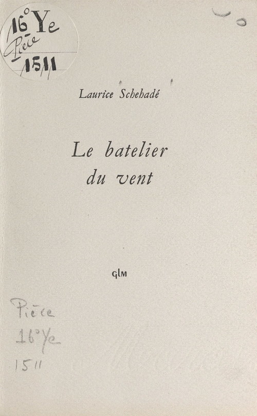 ebook cover of Le batelier du vent, by Laurice Schehade
